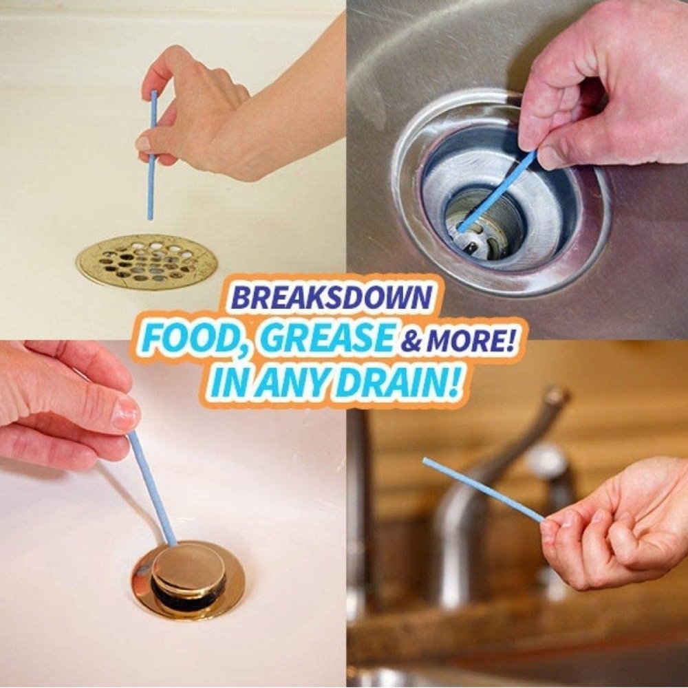 Drain Cleaner Sticks Deodorizer,Scented, 2 Packs of 12 Each. 24 total